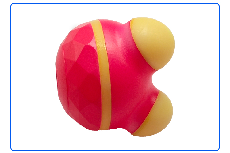 玫紅色圓形按摩器外殼注塑加工案例M06 頸椎按摩器外殼模具 玫紅色圓形按摩器外殼注塑加工案例M06 頸椎按摩器外殼模具