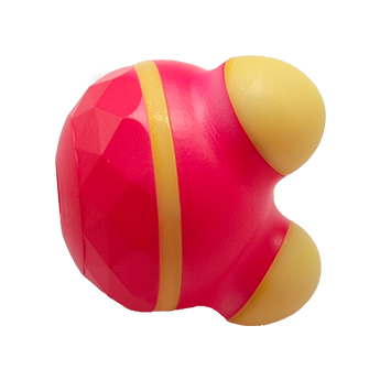 玫紅色圓形按摩器外殼注塑加工案例M06 頸部按摩器外殼 玫紅色圓形按摩器外殼注塑加工案例M06 頸部按摩器外殼